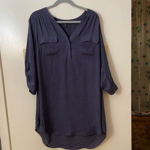 Purple semi shear tunic